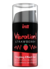 Жидкий интимный гель с эффектом вибрации Vibration! Strawberry - 15 мл. - INTT - купить с доставкой в Арзамасе