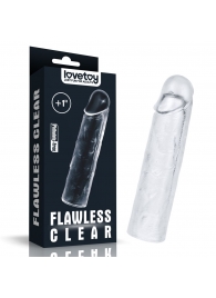 Прозрачная насадка-удлинитель Flawless Clear Penis Sleeve Add 1 - 15,5 см. - Lovetoy - в Арзамасе купить с доставкой