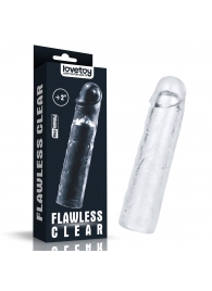 Прозрачная насадка-удлинитель Flawless Clear Penis Sleeve Add 2 - 19 см. - Lovetoy - в Арзамасе купить с доставкой