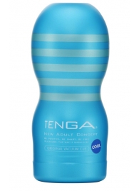 Мастурбатор с охлаждающей смазкой TENGA Original Vacuum Cup Cool - Tenga - в Арзамасе купить с доставкой Мастурбатор с охлаждающей смазкой TENGA Original Vacuum Cup Cool - Tenga - в Арзамасе купить с доставкой