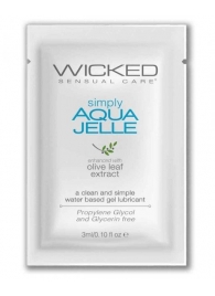 Гель-лубрикант Simply Aqua Jelle - 3 мл. - Wicked - купить с доставкой в Арзамасе