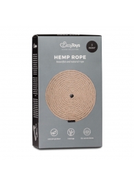 Пеньковая веревка для связывания Hemp Rope - 5 м. - Easy toys - купить с доставкой в Арзамасе