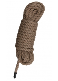 Пеньковая веревка для связывания Hemp Rope - 5 м. - Easy toys - купить с доставкой в Арзамасе