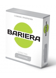 Ультратонкие презервативы Bariera Ultra Thin - 3 шт. - Bariera - купить с доставкой в Арзамасе