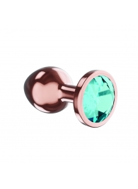 Пробка цвета розового золота с малиновым кристаллом Diamond Topaz Shine L - 8,3 см. - Lola Games - купить с доставкой в Арзамасе