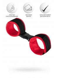 Красно-черные велюровые оковы Anonymo - ToyFa - купить с доставкой в Арзамасе