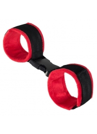Красно-черные велюровые оковы Anonymo - ToyFa - купить с доставкой в Арзамасе
