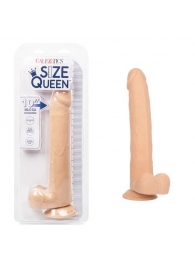 Телесный фаллоимитатор-гигант Size Queen 10  - 30,5 см. - California Exotic Novelties