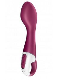 Малиновый вибромассажер Hot Spot для стимуляции точки G - 21 см. - Satisfyer