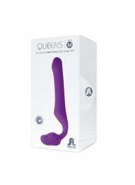 Лиловый безремневой страпон Queens M - Adrien Lastic - купить с доставкой в Арзамасе