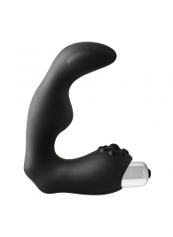 Черный вибромассажер простаты FantASStic Vibrating Prostate Massager - 11,3 см. - Dream Toys - в Арзамасе купить с доставкой