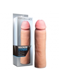 Телесная фаллическая насадка на пенис Magnum Xtender - 23 см. - Blush Novelties - в Арзамасе купить с доставкой