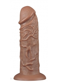 Коричневый фаллоимитатор Cubby dildo - 26,6 см. - Lovetoy в Арзамасе Коричневый фаллоимитатор Cubby dildo - 26,6 см. - Lovetoy