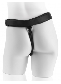 Страпон с телесной насадкой 7  Uncut with Strap on Harness - 18 см. - Pipedream - купить с доставкой в Арзамасе