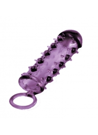 Закрытая фиолетовая насадка с пупырышками SAMURAI PENIS SLEEVE PURPLE - 14,5 см. - NMC - в Арзамасе купить с доставкой