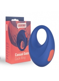 Синее эрекционное кольцо RRRING Casual Date Cock Ring - FeelzToys - в Арзамасе купить с доставкой