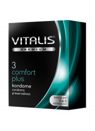 Контурные презервативы VITALIS PREMIUM comfort plus - 3 шт. - Vitalis - купить с доставкой в Арзамасе