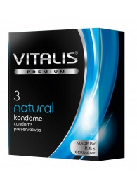 Классические презервативы VITALIS PREMIUM natural - 3 шт. - Vitalis - купить с доставкой в Арзамасе
