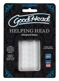 Прозрачный мастурбатор HELPING HEAD - Doc Johnson - в Арзамасе купить с доставкой