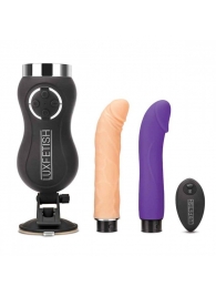 Портативная секс-машина Thrusting Compact Sex Machine c 2 насадками - Lux Fetish - купить с доставкой в Арзамасе