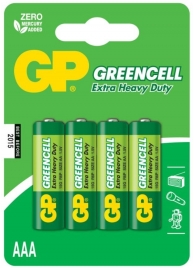 Батарейки солевые GP GreenCell AAA/R03G - 4 шт. - Элементы питания - купить с доставкой в Арзамасе