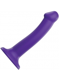 Фиолетовый фаллоимитатор-насадка Strap-On-Me Dildo Dual Density size M - 18 см. - Strap-on-me - купить с доставкой в Арзамасе