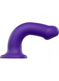 Фиолетовый фаллоимитатор-насадка Strap-On-Me Dildo Dual Density size L - 19 см. - Strap-on-me - купить с доставкой в Арзамасе