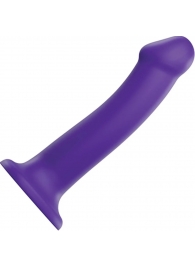 Фиолетовый фаллоимитатор-насадка Strap-On-Me Dildo Dual Density size L - 19 см. - Strap-on-me - купить с доставкой в Арзамасе