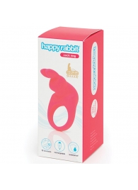 Розовое эрекционное виброкольцо Happy Rabbit Rechargeable Rabbit Cock Ring - Happy Rabbit - в Арзамасе купить с доставкой