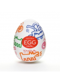 Мастурбатор-яйцо Keith Haring EGG STREET - Tenga - в Арзамасе купить с доставкой