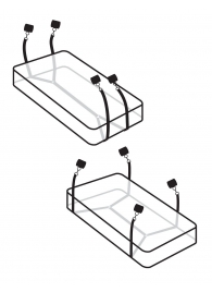 Фиксаторы для кровати WRAPAROUND MATTRESS RESTRAIN - Pipedream - купить с доставкой в Арзамасе