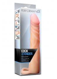 Телесная насадка на пенис Cock Xtender - 17,7 см. - Blush Novelties - в Арзамасе купить с доставкой