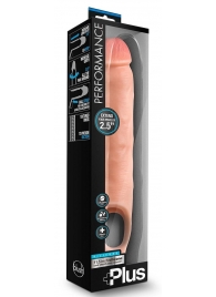 Телесная насадка-удлинитель 11.5 Inch Silicone Cock Sheath Penis Extender - 29,2 см. - Blush Novelties - в Арзамасе купить с доставкой