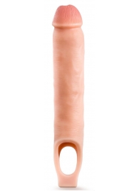 Телесная насадка-удлинитель 11.5 Inch Silicone Cock Sheath Penis Extender - 29,2 см. - Blush Novelties - в Арзамасе купить с доставкой