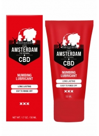 Пролонгирующий лубрикант Numbing CBD from Amsterdam - 50 мл. - Shots Media BV - купить с доставкой в Арзамасе