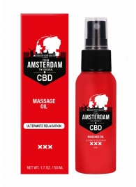 Стимулирующее массажное масло CBD from Amsterdam Massage Oil - 50 мл. - Shots Media BV - купить с доставкой в Арзамасе