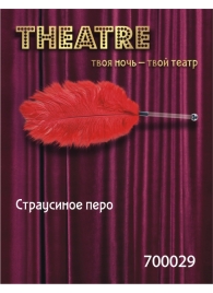 Красное страусовое пёрышко - ToyFa - купить с доставкой в Арзамасе