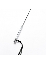 Черный кожаный стек с гладкой ручкой - 55 см. - Crazy Handmade - купить с доставкой в Арзамасе