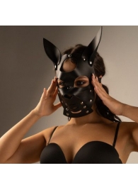 Черная маска  Собака  с ушками - Crazy Handmade - купить с доставкой в Арзамасе