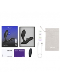 Черный анальный вибратор We-Vibe Vector+ - We-vibe - в Арзамасе купить с доставкой