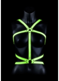 Портупея Body Harness с неоновым эффектом - размер L-XL - Shots Media BV - купить с доставкой в Арзамасе