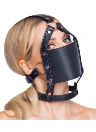 Черный намордник с кляпом-шаром Head Harness With A Gag - Orion - купить с доставкой в Арзамасе