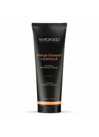 Массажный легкий крем WICKED Orange Blossom plus Patchouli - 120 мл. - Wicked - купить с доставкой в Арзамасе