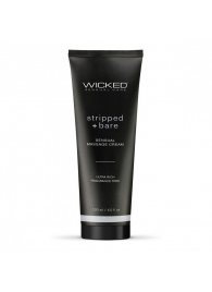 Массажный легкий крем WICKED Stripped plus Bare - 120 мл. - Wicked - купить с доставкой в Арзамасе