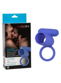 Синее эрекционное виброкольцо Silicone Rechargeable Endless Desires Enhancer - California Exotic Novelties - в Арзамасе купить с доставкой