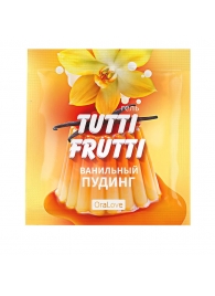 Пробник гель-смазки Tutti-frutti со вкусом ванильного пудинга - 4 гр. - Биоритм - купить с доставкой в Арзамасе