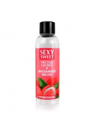 Массажное масло Sexy Sweet Nectar Lychee с феромонами и ароматом личи - 75 мл. - Биоритм - купить с доставкой в Арзамасе