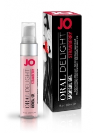 Клубничный лубрикант для оральных ласк Oral Delight Strawberry Sensation - 30 мл. - System JO - купить с доставкой в Арзамасе