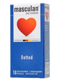 Презервативы с пупырышками Masculan Dotted - 10 шт. - Masculan - купить с доставкой в Арзамасе