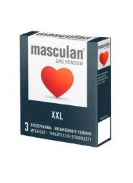 Презервативы увеличенного размера Masculan XXL - 3 шт. - Masculan - купить с доставкой в Арзамасе